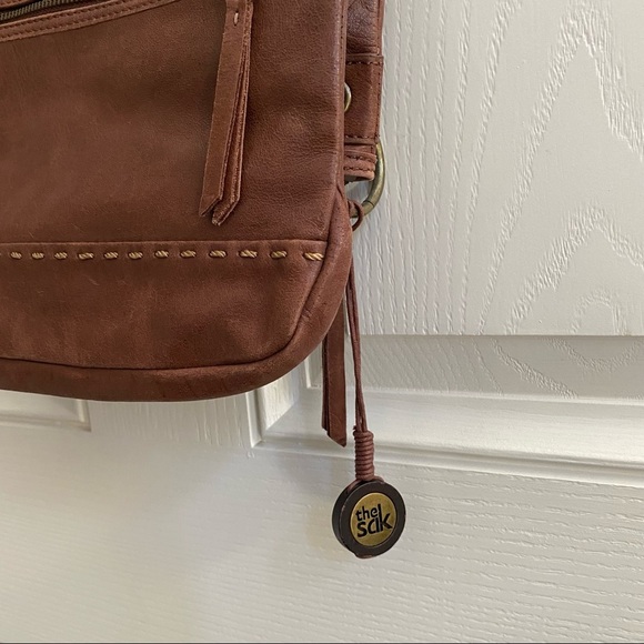 The Sak womens folded leather handbag medium size - Picture 4 of 7